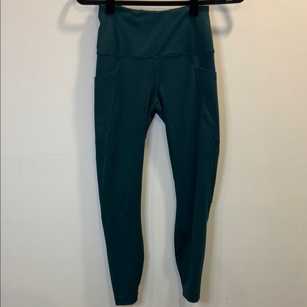 Yogalicious Deep Teal Leggings XS Athleisure Yoga Workout Pants